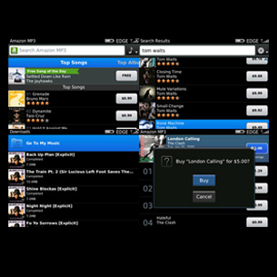 Amazon MP3 for BlackBerry