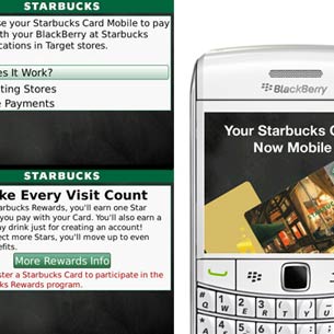 Starbucks Card Mobile App for BlackBerry