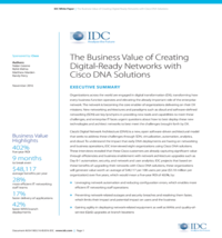 The Business Value of Creating Digital-Ready Networks with Cisco DNA Solutions