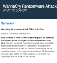 WannaCry Ransomware Attack: What to Do Now