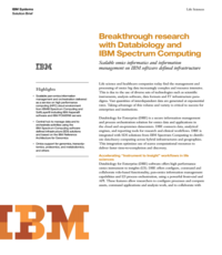 Breakthrough research with Databiology and IBM Spectrum Computing