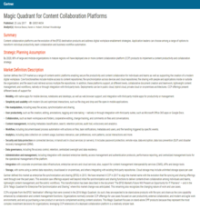 Magic Quadrant for Content Collaboration Platforms