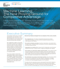 Report - Machine Learning: The New Proving Ground for Competitive Advantage
