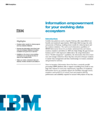 Information empowerment for your evolving data ecosystem