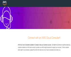 Connect with an AWS Cloud Consultant
