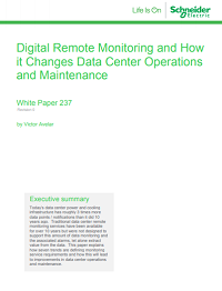 Digital Remote Monitoring and How it Changes Data Center Operations and Maintenance
