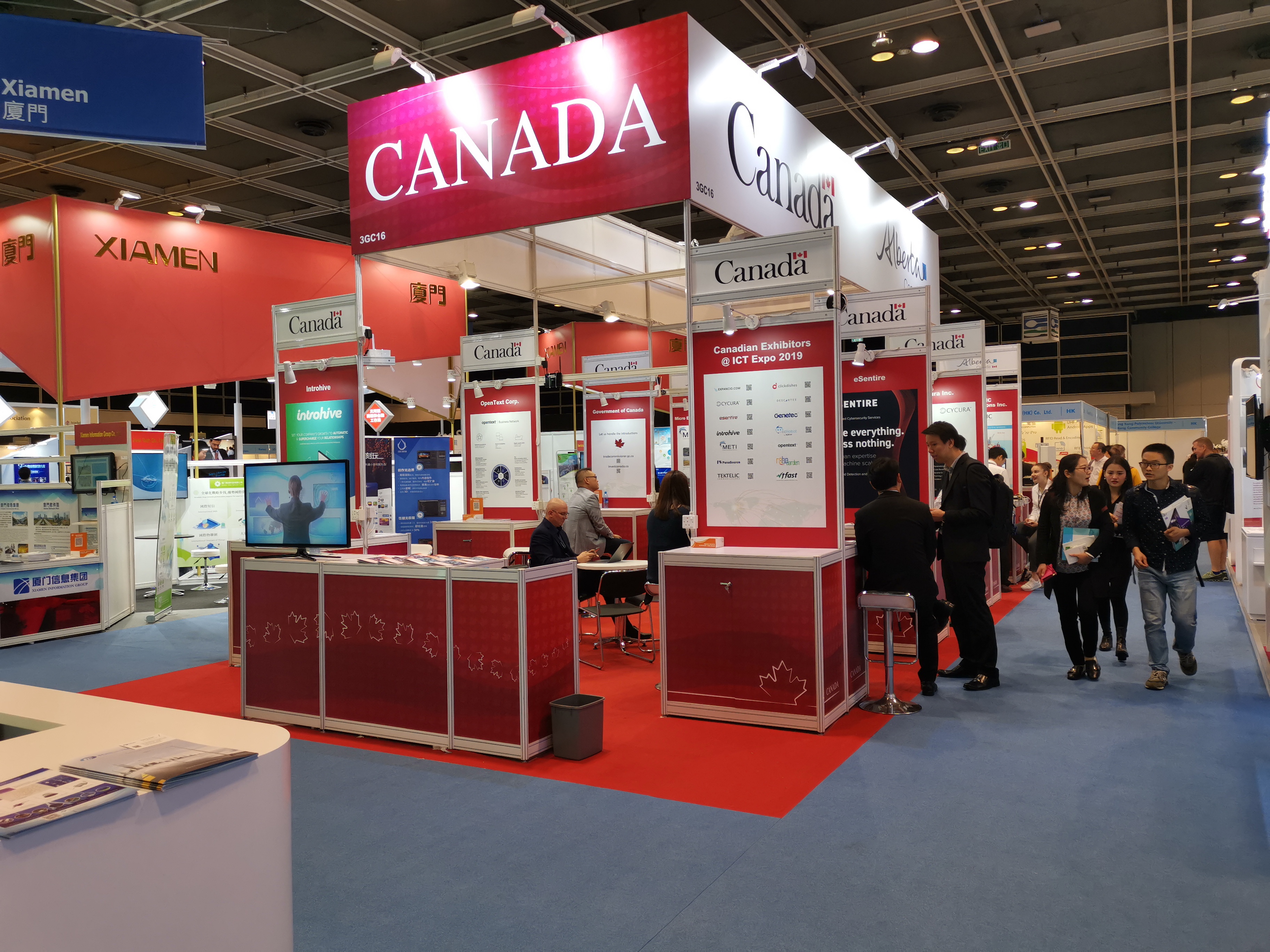 Canada booth at Hong Kong ICT Expo